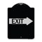 Signmission Exit With Right Arrow Heavy-Gauge Aluminum Architectural Sign, 24" H, 18" L, BS-1824-24606 A-DES-BS-1824-24606 - alternate 1